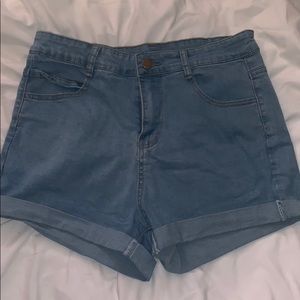 Denim shorts